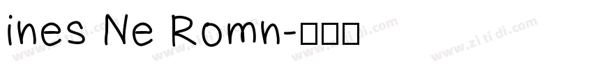 ines Ne Romn字体转换